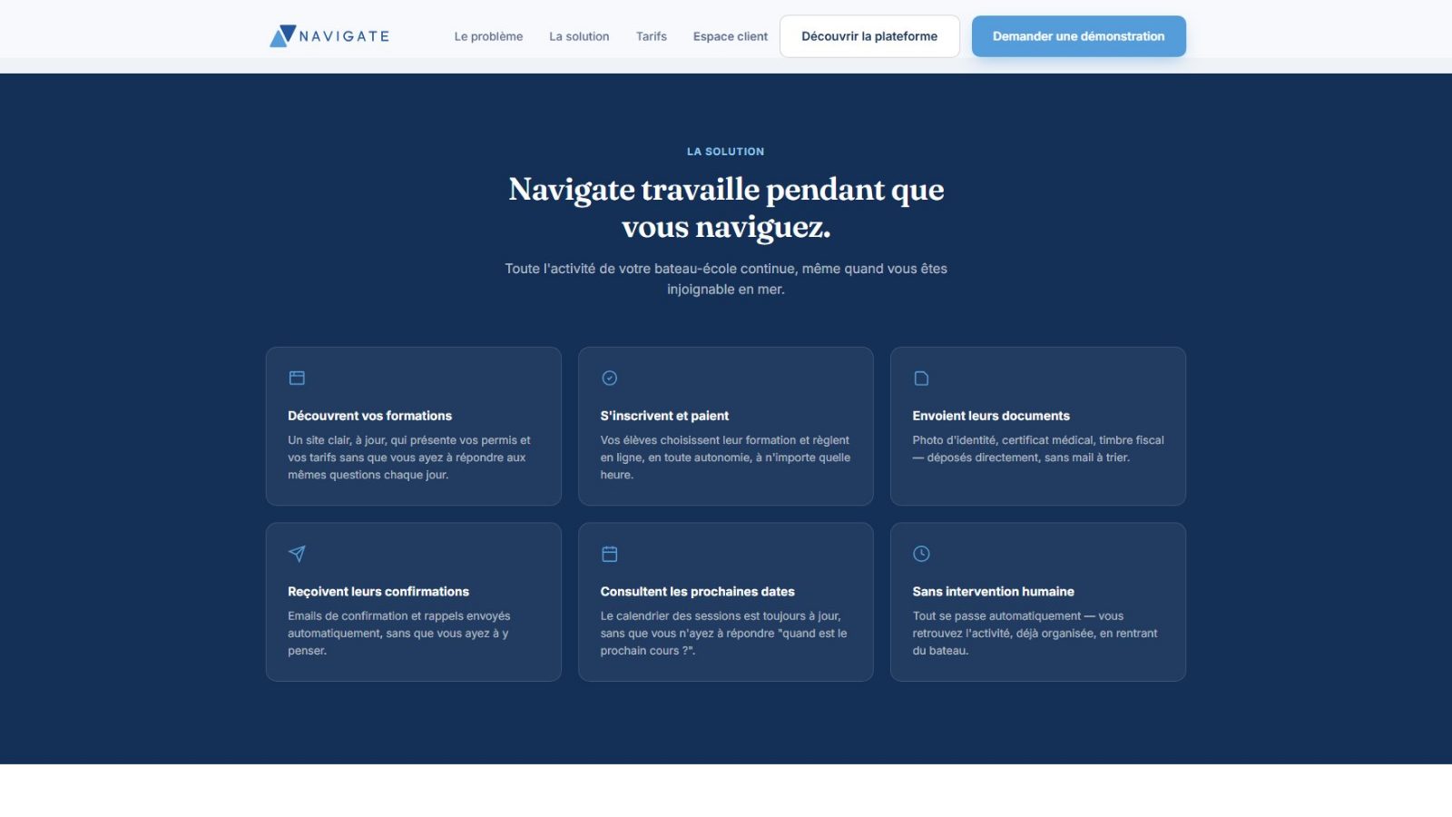 Ce que la plateforme fait pendant que l’école navigue